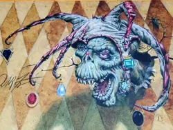 Zombie Mox Jester Play Mat - Signed By Dan Frazier - Used - Image 2