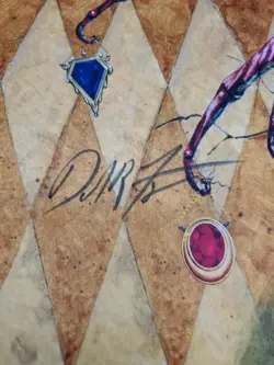 Zombie Mox Jester Play Mat - Signed By Dan Frazier - Used - Image 3