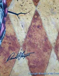 Zombie Mox Jester Play Mat - Signed By Dan Frazier - Used - Image 4