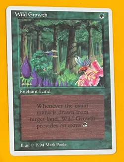 MTG WILD GROWTH Summer Magic (Edgar) (OldManMTG 013-402) - Image 1