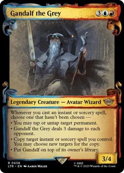 MTG - Gandalf the Grey - Silver Foil - Lord of the Rings - Magic the Gathering - Image 1