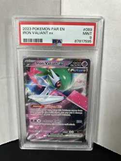 2023 Pokemon Paradox Rift Iron Valiant Ex 089/182 PSA 9 - Image 1