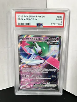 2023 Pokemon Paradox Rift Iron Valiant Ex 089/182 PSA 9 - Image 3
