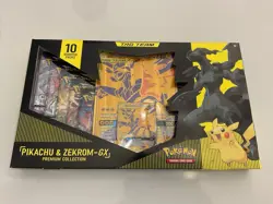 Pokemon TCG - Pikachu & Zekrom GX Premium Collection Box - Sealed - Image 1
