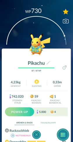 !!! Pokemon GO NEW JEJU ISLAND Blue Shirt PIKACHU Trade South Korea Tausch !!! - Image 2