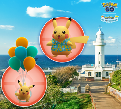!!! Pokemon GO NEW JEJU ISLAND Blue Shirt PIKACHU Trade South Korea Tausch !!! - Image 3