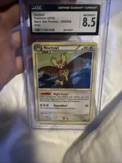 Pokemon Noctowl Black Star Promo 2010 Holo CGC NM/Mint+ 8.5 - Image 2