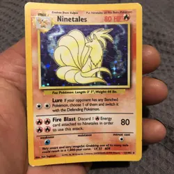 Pokemon TCG Ninetales Base Set 12/102 Holo Unlimited Holo Rare - Image 1