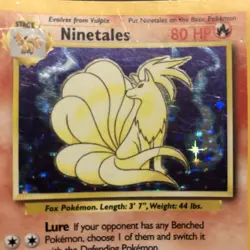 Pokemon TCG Ninetales Base Set 12/102 Holo Unlimited Holo Rare - Image 2