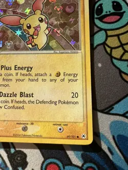 ✨Plusle 69/101 NM EX Hidden Legends Holo Pattern bleed Pokemon TCG✨ - Image 4