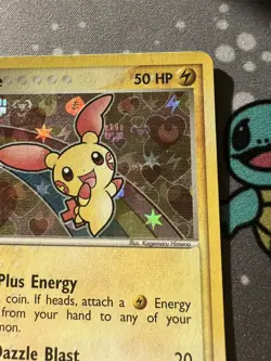 ✨Plusle 69/101 NM EX Hidden Legends Holo Pattern bleed Pokemon TCG✨ - Image 5