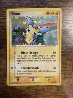 Pokemon TCG Minun EX Hidden Legends 67/101 - 2004 Holo - LP - Image 1