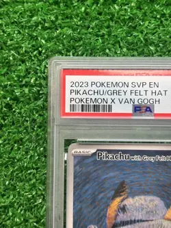 Pokemon PSA 9 Pikachu with Grey Felt Hat SVP 085 Pokemon X Van Gogh Promo - Image 2