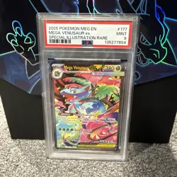 2025 POKEMON MEG EN-MEGA EVOLUTION #177 MEGA VENUSAUR EX PSA 9 - Image 1