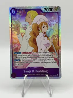 One Piece TCG English Sanji and Pudding EB02-035 SR - Image 1
