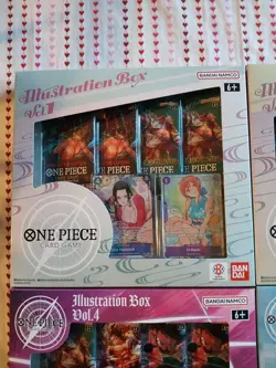 One Piece Illustration Box Vol. 1, 2, 3, & 4 Sealed Lot ×4 (Some Minor Boxwear) - Image 2