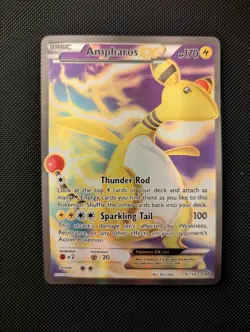 Pokemon TCG Ampharos EX Full Art Holo Card 87/98 XY Ancient Origins - NM - Image 1