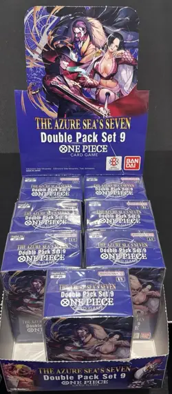 Lot of 7 ONE PIECE TCG OP-14: The Azure Sea’s Seven - Double Pack Set Vol. 9 - Image 1