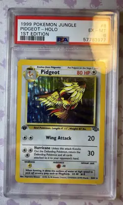 1st Edition 1999 Pokemon Jungle Pidgeot Holo PSA Grade 6 - Image 1