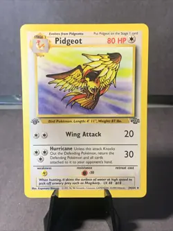 Pokemon TCG Pidgeot Jungle Set #24/64 1st Edition Non Holo Rare Unlimited NM - Image 1