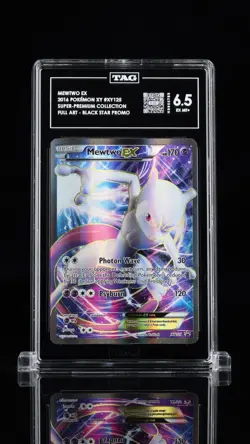 2016 POKEMON XY PROMO SUPER-PREMIUM COLLECTION FULL ART/MEWTWO EX TAG 6.5 - Image 3
