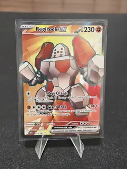 Regirock ex 214/182 Ultra Rare Full Art NM Pokemon TCG SV10: Destined Rivals - Image 1
