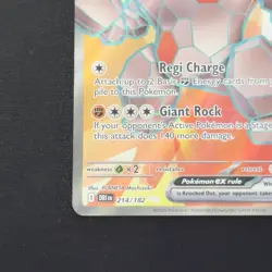 Regirock ex 214/182 Ultra Rare Full Art NM Pokemon TCG SV10: Destined Rivals - Image 5