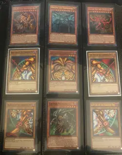 EXODIA SET + EGYPTIAN GOD CARDS: OBELISK SLIFER RA 9 CARD SET LDK2 YUGIOH - Image 1
