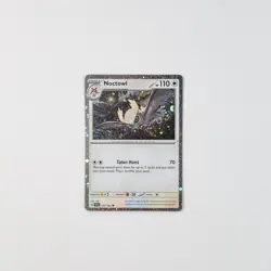 Pokemon - Noctowl 127/162 - Temporal Forces - Cosmos Foil Promo Card W/ Swirls - Image 1