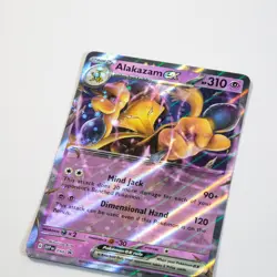 ALAKAZAM EX 050 SVP Scarlet Violet 151 Promo Ultra Rare Pokemon Card Near Mint - Image 3