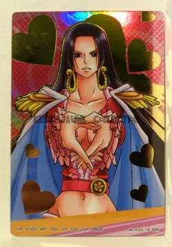 One Piece AR carddass Formation P03 Card HK Ver SR Boa Hancock F03-18 - Image 1