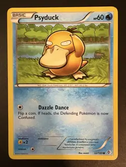 Psyduck 32/149 2012 Common Boundaries Crossed Pokemon Card MP/HP - Image 1