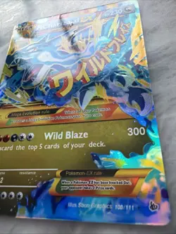 Mega M Charizard EX HOLO Pokemon Card 108/111 Flashfire HP 230 Ultra Rare - Image 2