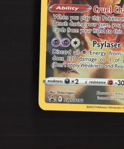 Galarian Articuno SWSH282 Full Art Black Star Promo Holo Pokemon Card NM - Image 5