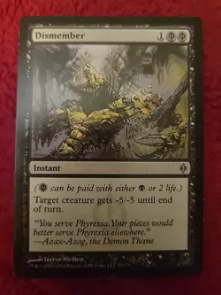 MTG Magic the Gathering Dismember New Phyrexia #57 LP - Image 1