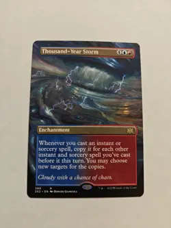 MTG Thousand Year Storm Borderless Double Masters 2022 Magic The Gathering TCG - Image 1