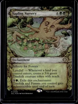 Sapling Nursery (Showcase) - 328 - Foil - ECL - NM - MTG Magic the Gathering - Image 1