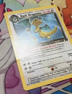 Dark Dragonite 22/82 Rare 1st Edition Team Rocket Set Pokemon Card - Image 4