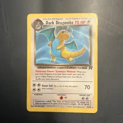 Dark Dragonite (22/82) Non Holo Team Rocket Set Rare Pokemon Card! - Image 1