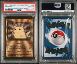 2021 POKEMON CELEBRATIONS ULTRA-PREMIUM COLLECTION #58 PIKACHU PSA 10 - Image 3