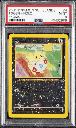 2001 POKEMON SOUTHERN ISLANDS PROMO #4 TOGEPI-HOLO PSA 9 - Image 1