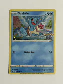 Squirtle Pokemon Go SWSH233 Black Star Promo Pokemon TCG Card - Image 1