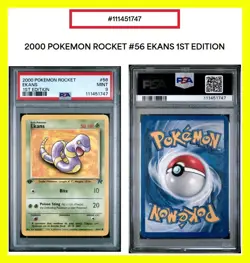 2000 Pokemon (1st Edition) PSA 9 Rocket Ekans 56/82 - From Toys ‘R’ Us 😊 - Image 1