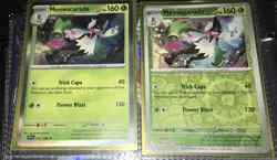 Meowscarada 015/198 Cosmos Holo Pokemon TCG Scarlet & Violet Base Set + bonus - Image 1