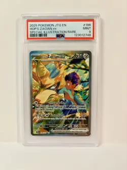 Pokemon Journey Together - Hop’s Zacian ex #186 Special illustration Rare PSA 9 - Image 1