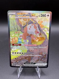Bloodmoon Ursaluna Ex 216/167 SIR Pokemon Twilight Masquerade - Image 1