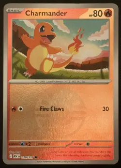 Ascended Heroes - Pokemon TCG - CHARMANDER - 020/217 Reverse Holo Love Ball - Image 1