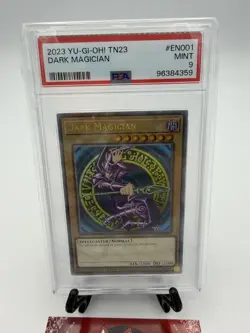 PSA 9 2023 YU-GI-OH! TN23-25TH ANV TIN: DUELING HEROES #EN001 DARK MAGICIAN - Image 2
