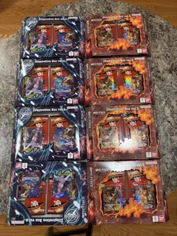 One Piece TCG Illustration Box Vol 5 (4) and Vol 6 BUNDLE SEALED (4) 8 total - Image 1