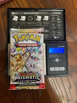 🔥HEAVY 23.65 Grams! Prismatic Evolutions Booster Pack Possible Demi/God Pack🔥 - Image 2